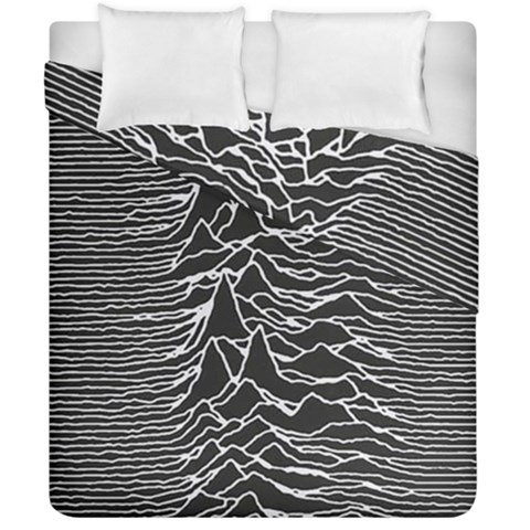 Joy Division Unknown Pleasures Pattern Duvet Cover Double Side (California King Size) from ArtsNow.com