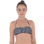 Joy Division Unknown Pleasures Pattern Tie Back Bikini Top