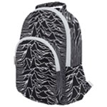Joy Division Unknown Pleasures Pattern Rounded Multi Pocket Backpack