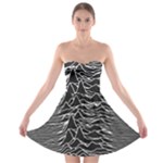 Joy Division Unknown Pleasures Pattern Strapless Bra Top Dress