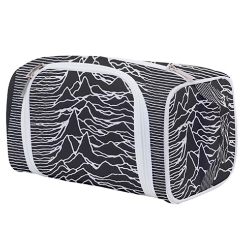 Joy Division Unknown Pleasures Pattern Toiletries Pouch from ArtsNow.com