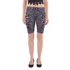 Joy Division Unknown Pleasures Pattern Yoga Cropped Leggings from ArtsNow.com