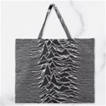 Joy Division Unknown Pleasures Pattern Zipper Large Tote Bag
