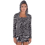 Joy Division Unknown Pleasures Pattern Long Sleeve Hooded T-shirt