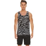 Joy Division Unknown Pleasures Pattern Men s Wide Collar Tank Top