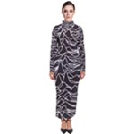 Joy Division Unknown Pleasures Pattern Turtleneck Maxi Dress