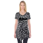 Joy Division Unknown Pleasures Pattern Short Sleeve Tunic 