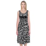 Joy Division Unknown Pleasures Pattern Midi Sleeveless Dress