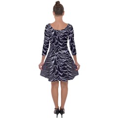 Quarter Sleeve Skater Dress 