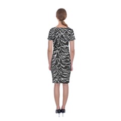 Classic Short Sleeve Midi Dress Back Classic Short Sleeve Midi Dress Back
