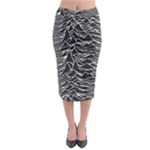 Joy Division Unknown Pleasures Pattern Midi Pencil Skirt