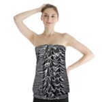 Joy Division Unknown Pleasures Pattern Strapless Top
