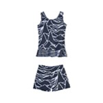 Joy Division Unknown Pleasures Pattern Kids  Boyleg Swimsuit