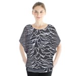 Joy Division Unknown Pleasures Pattern Batwing Chiffon Blouse