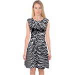 Joy Division Unknown Pleasures Pattern Capsleeve Midi Dress