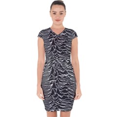 Capsleeve Drawstring Dress  