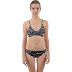 Joy Division Unknown Pleasures Pattern Wrap Around Bikini Set