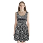 Joy Division Unknown Pleasures Pattern Split Back Mini Dress 
