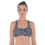Joy Division Unknown Pleasures Pattern Cross Back Sports Bra