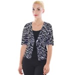 Joy Division Unknown Pleasures Pattern Cropped Button Cardigan