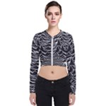 Joy Division Unknown Pleasures Pattern Long Sleeve Zip Up Bomber Jacket
