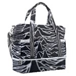 Joy Division Unknown Pleasures Pattern Sports Shoulder Bag with Shoes Compartment