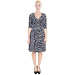 Joy Division Unknown Pleasures Pattern Wrap Up Cocktail Dress