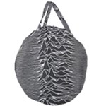 Joy Division Unknown Pleasures Pattern Giant Round Zipper Tote