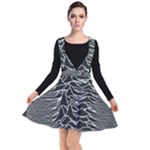 Joy Division Unknown Pleasures Pattern Plunge Pinafore Dress