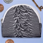 Joy Division Unknown Pleasures Pattern Horseshoe Style Canvas Pouch