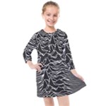 Joy Division Unknown Pleasures Pattern Kids  Quarter Sleeve Shirt Dress