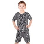 Joy Division Unknown Pleasures Pattern Kids  T-Shirt and Shorts Set