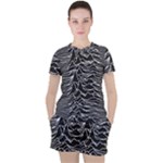 Joy Division Unknown Pleasures Pattern Women s T-Shirt and Shorts Set