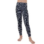 Joy Division Unknown Pleasures Pattern Kids  Lightweight Velour Leggings