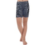 Joy Division Unknown Pleasures Pattern Kids  Lightweight Velour Capri Yoga Leggings