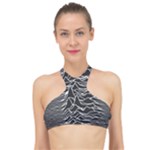 Joy Division Unknown Pleasures Pattern High Neck Bikini Top