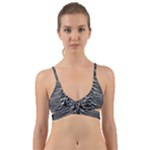 Joy Division Unknown Pleasures Pattern Wrap Around Bikini Top