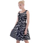 Joy Division Unknown Pleasures Pattern Knee Length Skater Dress