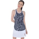 Joy Division Unknown Pleasures Pattern Racer Back Mesh Tank Top
