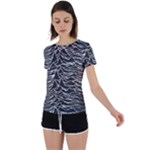 Joy Division Unknown Pleasures Pattern Back Circle Cutout Sports T-Shirt
