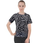 Joy Division Unknown Pleasures Pattern Women s Sport Raglan T-Shirt