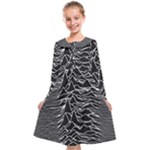 Joy Division Unknown Pleasures Pattern Kids  Midi Sailor Dress