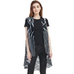 Joy Division Unknown Pleasures Pattern Sleeveless Chiffon Waistcoat Shirt