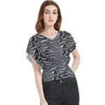Joy Division Unknown Pleasures Pattern Butterfly Chiffon Blouse