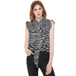 Joy Division Unknown Pleasures Pattern Frill Detail Shirt