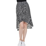 Joy Division Unknown Pleasures Pattern Frill Hi Low Chiffon Skirt