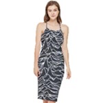 Joy Division Unknown Pleasures Pattern Bodycon Cross Back Summer Dress