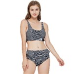 Joy Division Unknown Pleasures Pattern Frilly Bikini Set