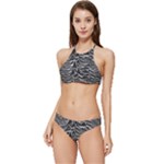 Joy Division Unknown Pleasures Pattern Banded Triangle Bikini Set
