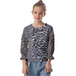 Joy Division Unknown Pleasures Pattern Kids  Cuff Sleeve Top